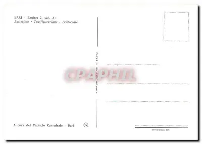 Bari - Exultet 2, sec. XI — Kresztowanie - Przemianienie - Wielki Piątek — Acura del Capitolo Cattedrale - Bari — Rewers