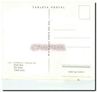 Marbella (Costa del Sol) — Angolo tipico — Verso