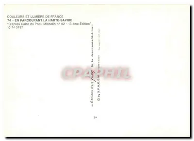 Les Gets, Morzine, Avoriaz — Les Lindarets, Lac de Montriond, Cirque du Fer à Cheval — Wydawca S.P.A.D.E.M. n° 10 74 0797 — Rewers