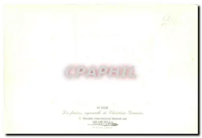 Jabłka — akwarela — Christian Granion, M 3508 — Rewers