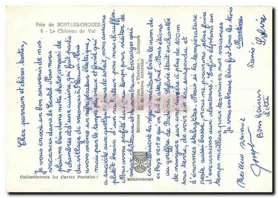 Castelo de Bort-les-Orgues — Editor IRIS, n°6 — Verso