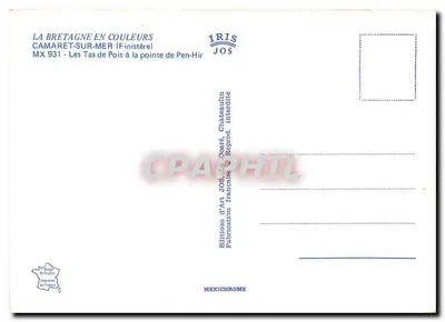 Camaret-sur-Mer — Os Montes de Feijão na ponta de Pen-Hir — Éditions d'Art JOS — Verso