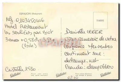 Espalion (Aveyron) — Most nad rzeką — wydawca Palletier, nr 0103450406 — Rewers