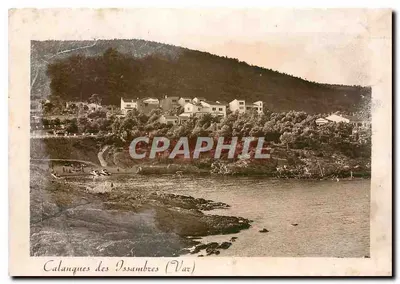 Calanques dos Issambres (Var) — vista do vilarejo e da praia — Edição da Maison des Issambres - Turby