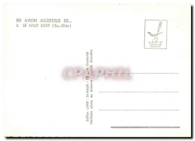 Le Haut-Barr — widok z lotu — Édition Lapie — Rewers