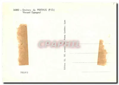 पेर्थस (P.O.) के आसपास — स्पेनी ढलान — फ्रेंच लुमियर भाई छापाखाना, लियोन — पीछे