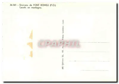 Intorno a FONT ROMEU — Passi montani — Edizioni SL. Lione — Verso