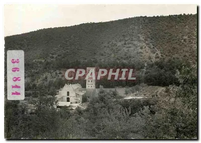 Igreja de São Miguel de Cuxa — vista panorâmica — Edições S.L. Frères Lumière, Lyon