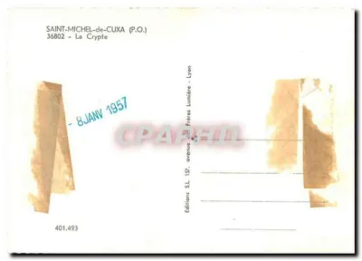 Saint-Michel-de-Cuxa — La Cripta — Ediciones S.L. Lyon — Reverso