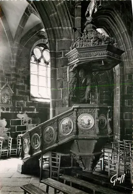 Interior da Igreja de São Ronan (século XV) — Locronan (Finistère) — Edições Greff