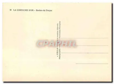 La Corniche d'Or - Skaliste wybrzeże Trayas — Rella, n°28 — Rewers