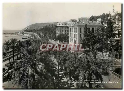 San Remo — Corso Imperatrice i Hôtel Paris — Riviera dei fiori