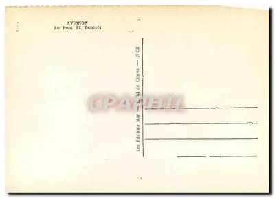 Avignon — Most Świętego Benezeta — Wydawnictwo Mar — Rewers