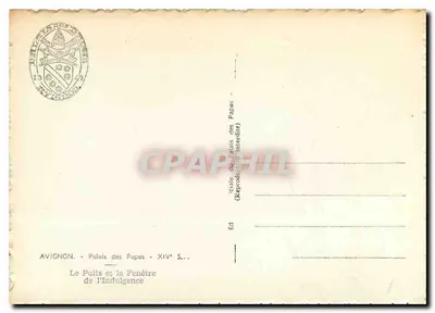 Awinion — Pałac Papieski — XIV w. — Rewers
