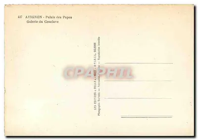 Avignon - Pałac Papieski - Galeria Konklawu — Les Éditions Rella — Rewers