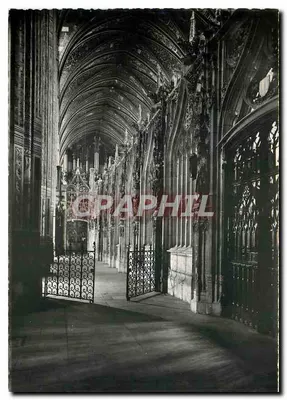 Albi (Tarn) — Basílica de Santa Cecília — Déambulatório do Coro (Lado sul) — Estátuas dos personagens do Antigo Testamento — Edições S.L. Lyon
