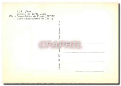 Albi (Tarn) — Bazylika św. Cecylii — Chór: statua z XV wieku — Rewers