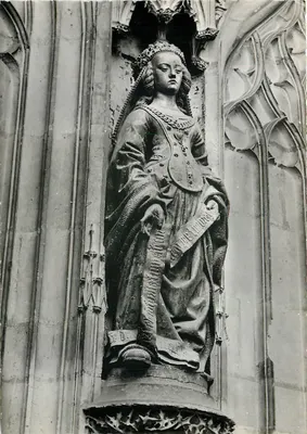 Albi (Tarn) — Basílica Santa Cecília: Désambulatório do Coro, Esther — Edições dos Irmãos Lumière, Lyon