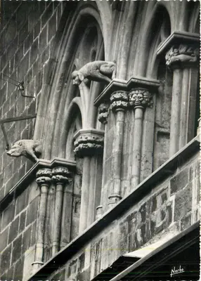 Cordes (Tarn) — Casa do Grande Veneur — detalhe — S.N.E. Narbo