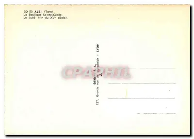 A Basílica Santa Cecília — O Jubé (fim do século XV) — Edições S. L. Lyon — Verso