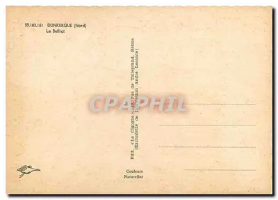 Dunkerque (Nord) — O Sino — Editora La Cigogne, Reims — Verso