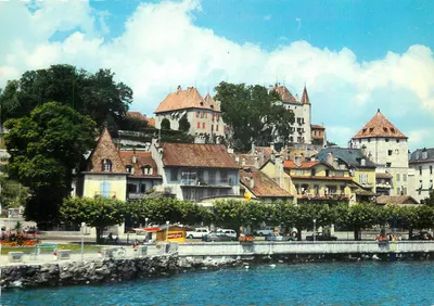 Nyon - Os quais e o Castelo — editor BOYEY & Cie, Genebra, n° 2969