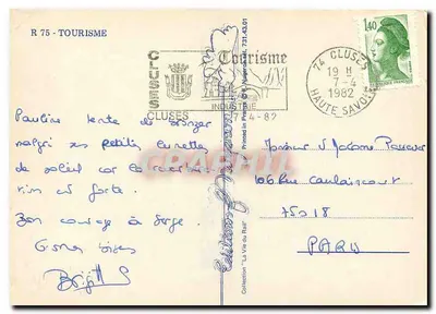 Chamonix Mont-Blanc — lato / zima — Henry Feod 1935 — wydawca RDM — Rewers