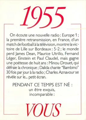 1955 — Ano de nascimento de Charles Aznavour — Editor: Clavier-Aubert, Marneil