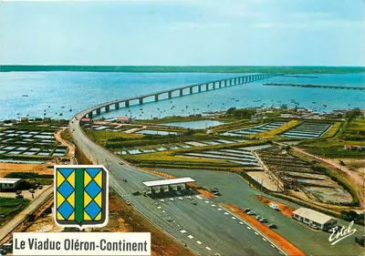 O Viaduto Oléron-Continent — vista aérea — Editor Estel, n° 2741 Y