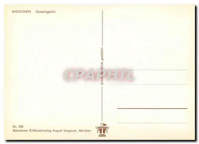 München. Campingplatz — widok z powietrza — Münchener Bildkunstverlag August Lengauer, München, n° 820 — Rewers