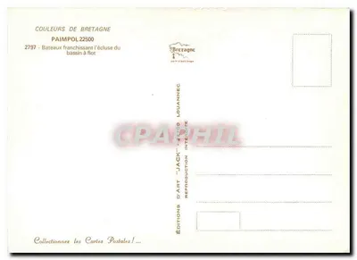 Barcos que cruzan el basino a flujo — Paimpol — Ediciones Jack — Reverso