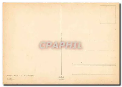 Rathaus am Bodensee — Konstanz — editor Kellner, n° 926/29 — Verso