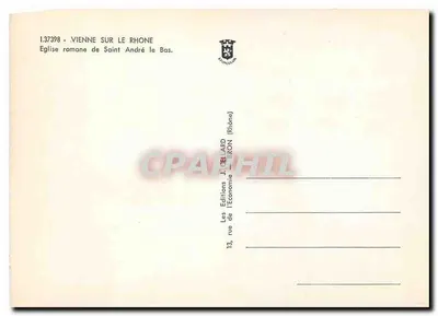 Wiedeń nad Rzeczą – rzymski kościół św. Andrzeja Dolnego – Wydawnictwo J. Bellard (Rhone) — Rewers