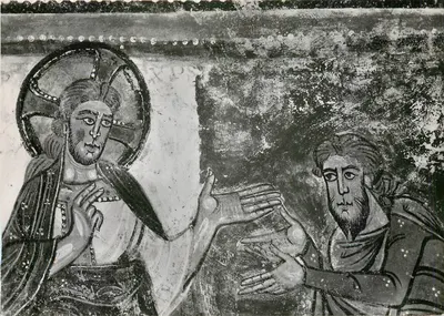 Saint-Savin-sur-Gartempe — Igreja: Vórtice da Nave, Parte S, pintura mural do século XII — Service Commercial Monumental Historique, Paris