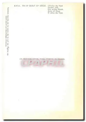 Arc Adamowa — malowidło nawy w kościele Świętego Sawina w Saint-Savin-sur-Gartempe — wyd. Nomis, Paryż — Rewers