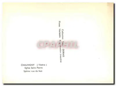 Sphinx da igreja de São Pedro — Chauvigny (Vienne) — Coleção Débias — Verso