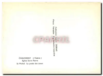 St Michel — A pesagem das Almas — Igreja de São Pedro, Chauvigny (Vienne) — Foto Debailais — Verso