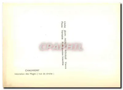 Adoração dos Magos — vista da direita — Chauvigny — Verso
