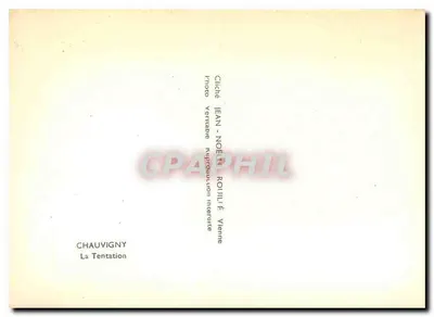 A Tentação — Chauvigny — Foto Jean-Noël Rouillier — Verso
