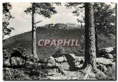 Mont Sainte-Odile — Klasztor i Mur-Païen widziane z zachodu — Foto J. ARNOLD - Calmar