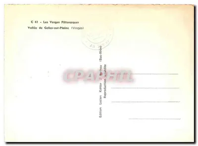 Vale da Celles-sur-Plaine — Vosges — Edição Kohler, Belfau — Verso