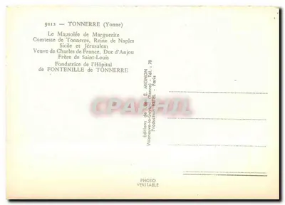 Tumba de Marguerite de Tonnerre — Marguerite de Borgonha — É. Mignon — Verso
