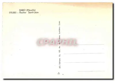 Dabo (Moselle) — Rocher Saint-Léon — Wydawnictwo S.L. Lyon — Rewers