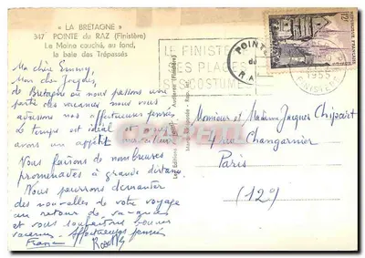Ponta do Raz — Finistère — Editor Jean — Verso