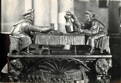 Montreuil (Yonne) — As bancadas da igreja do século XVI — Foto Collin - Tél. 38