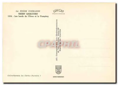 Thury-Harcourt — As margens da Orne e o Camping — IRIS — Verso