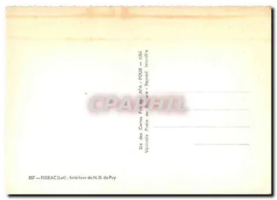 Wnętrze N.D. du Puy — Lot — wydawca APA — Rewers