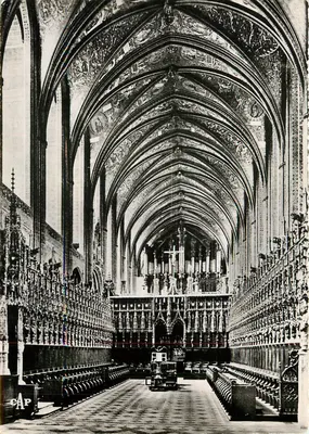 Albi — A Catedral Santa Cecília — A Nave e o Coro — Editor: Les Éditions des Arts Photographiques, Paris