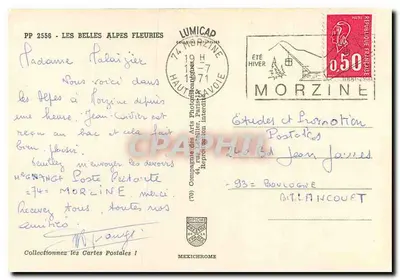 As belas Alpes florescentes — Morzine — IRIS 18 — Verso