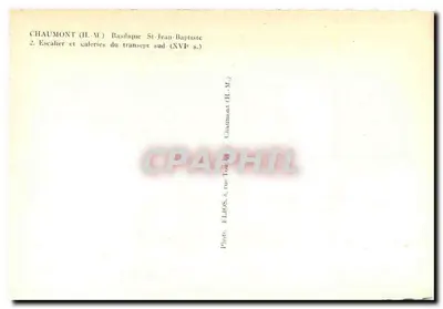 Chaumont (H.M.) - Bazylika św. Jana Chrzciciela — Schody i galerie transeptu południowego (XVI w.) — Rewers